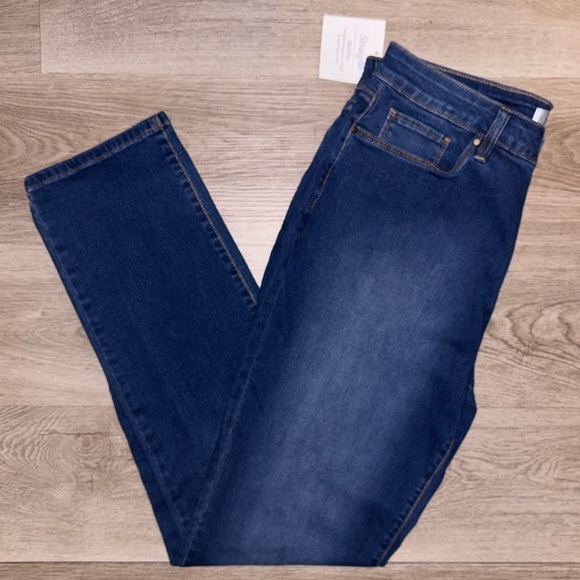 Croft & Barrow Dark Blue Skinny Jeans - Picture 1 of 4